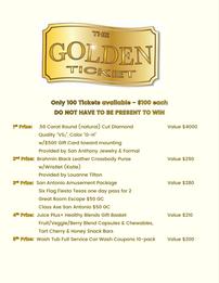 The Golden Ticket - 1 ticket for $100 202//261